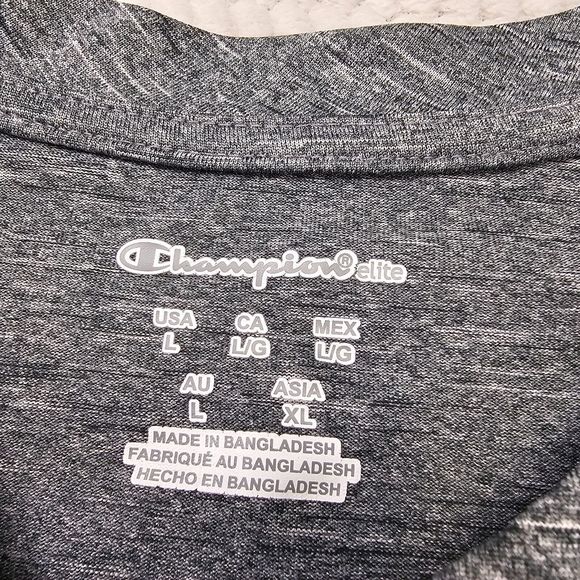 Men's‎ Champion Alabama Dri-Fit Gray Shirt  Breathable Size Medium Stain on back - Picture 5 of 16